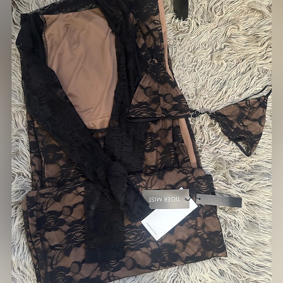 Tigermist Black Lace Maxi Dress - Size Xs - Picture 9 of 11